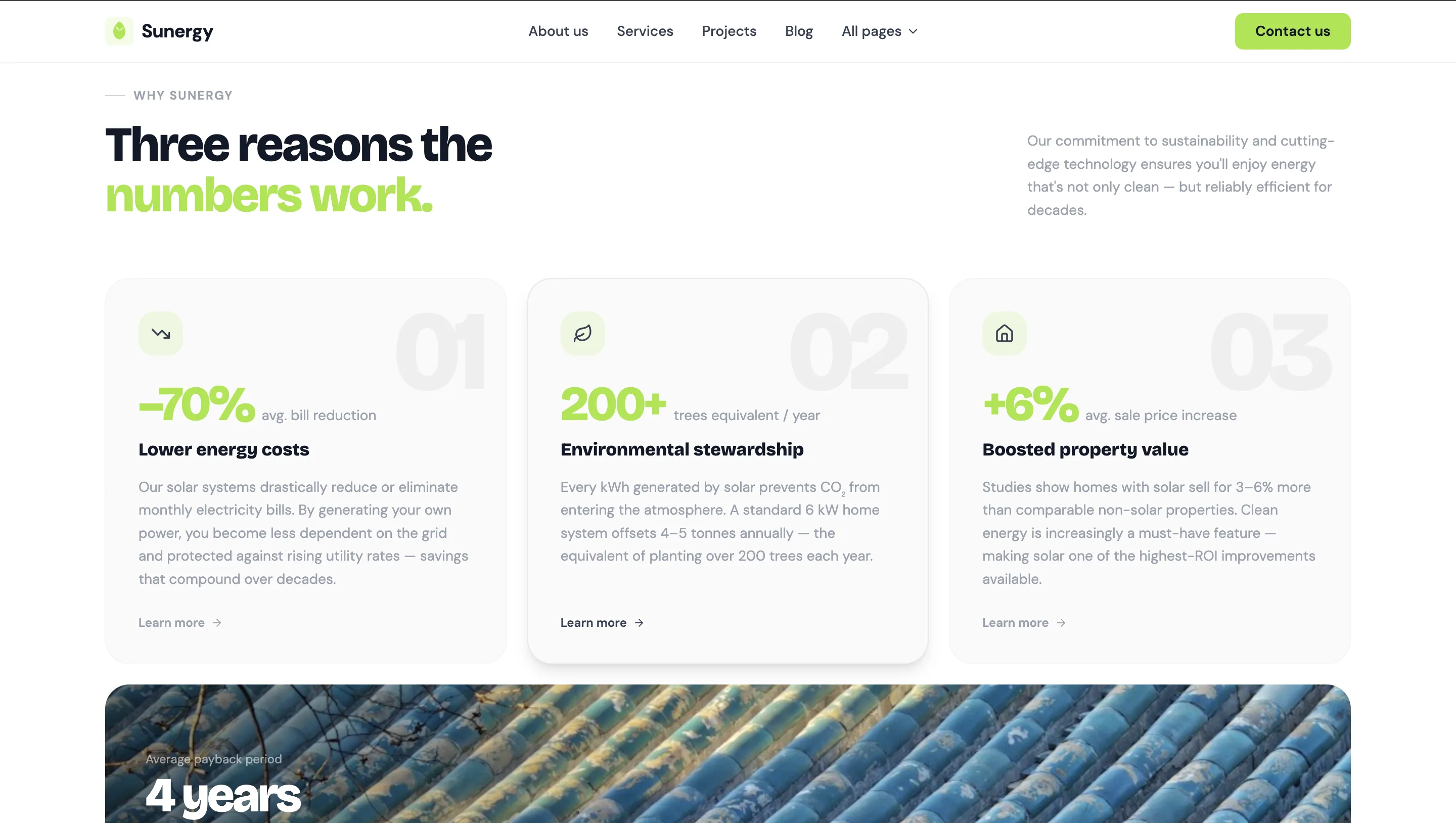 Renewable Energy Corporate Platform — экран 3