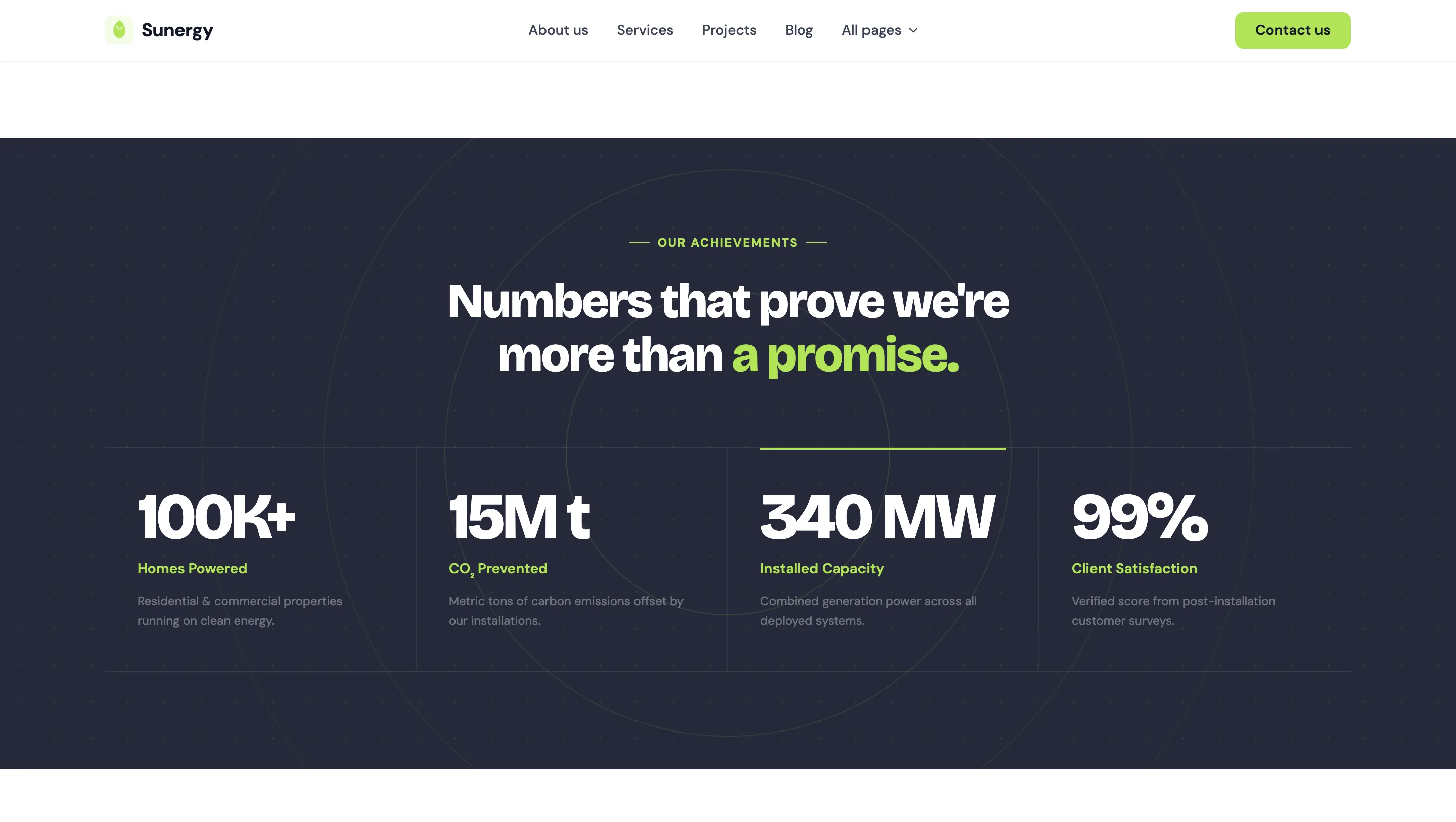 Renewable Energy Corporate Platform — экран 4