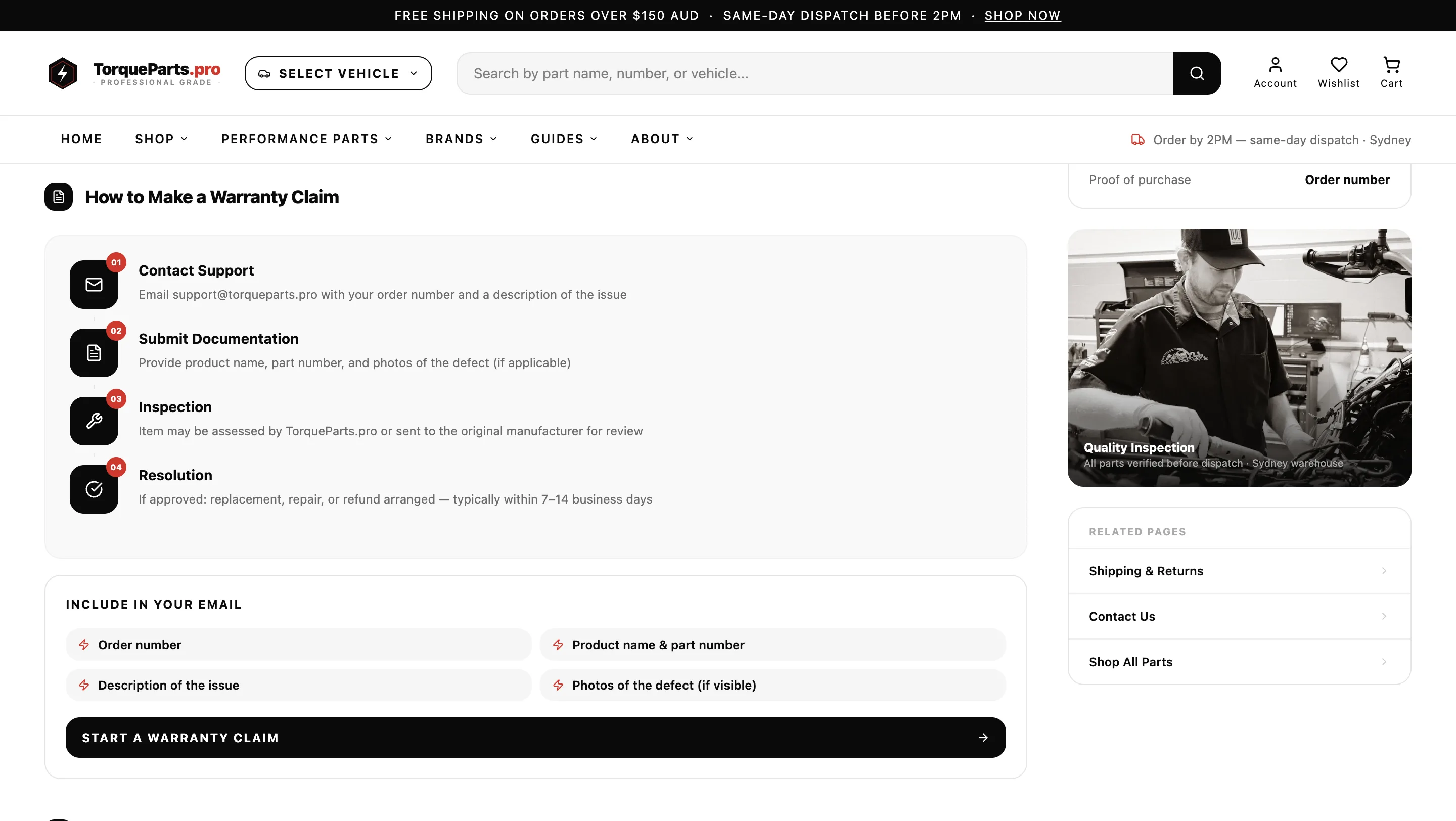 TorqueParts.pro — галерея 6