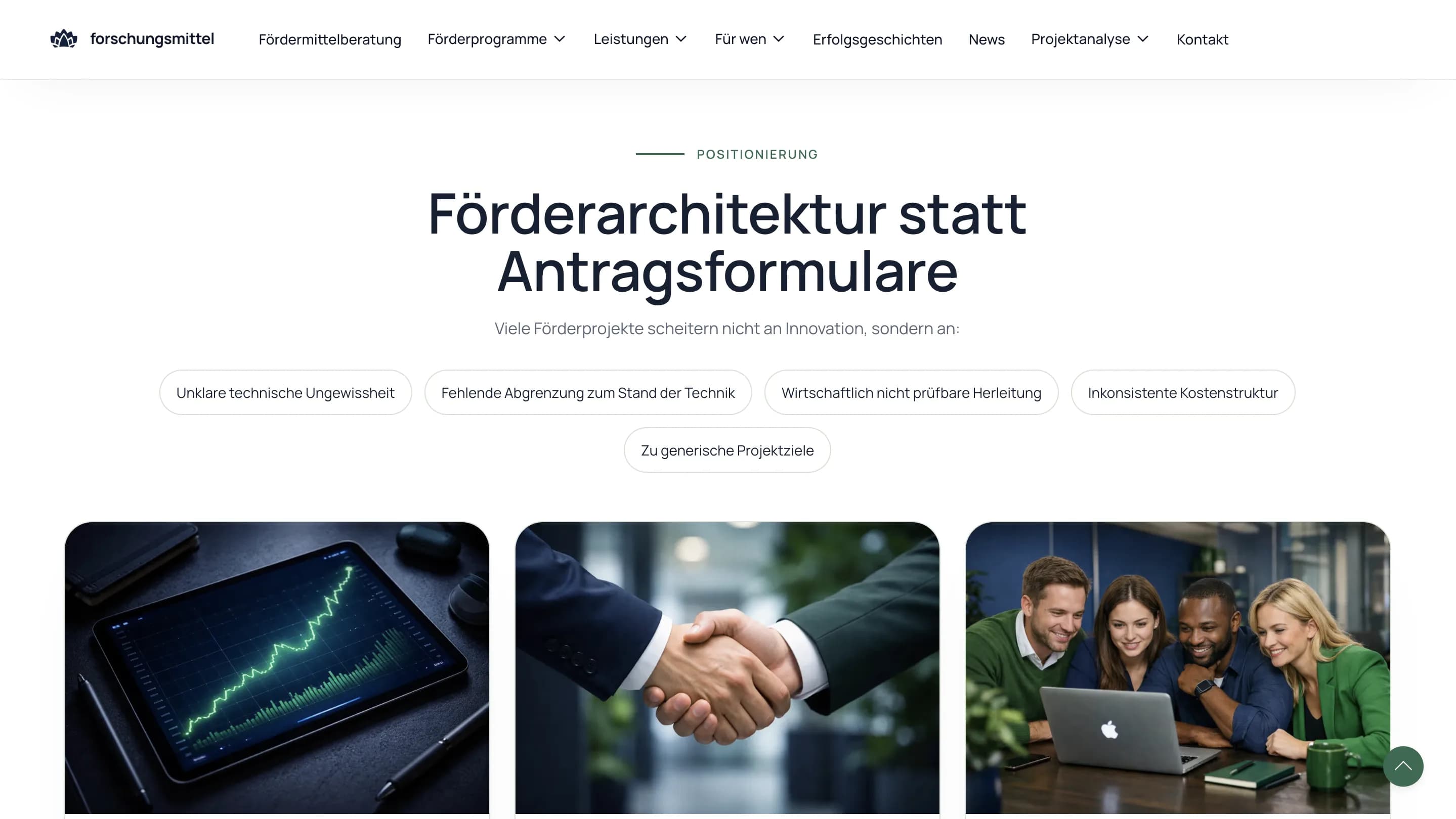 Экран публичного слоя Forschungsmittel 01