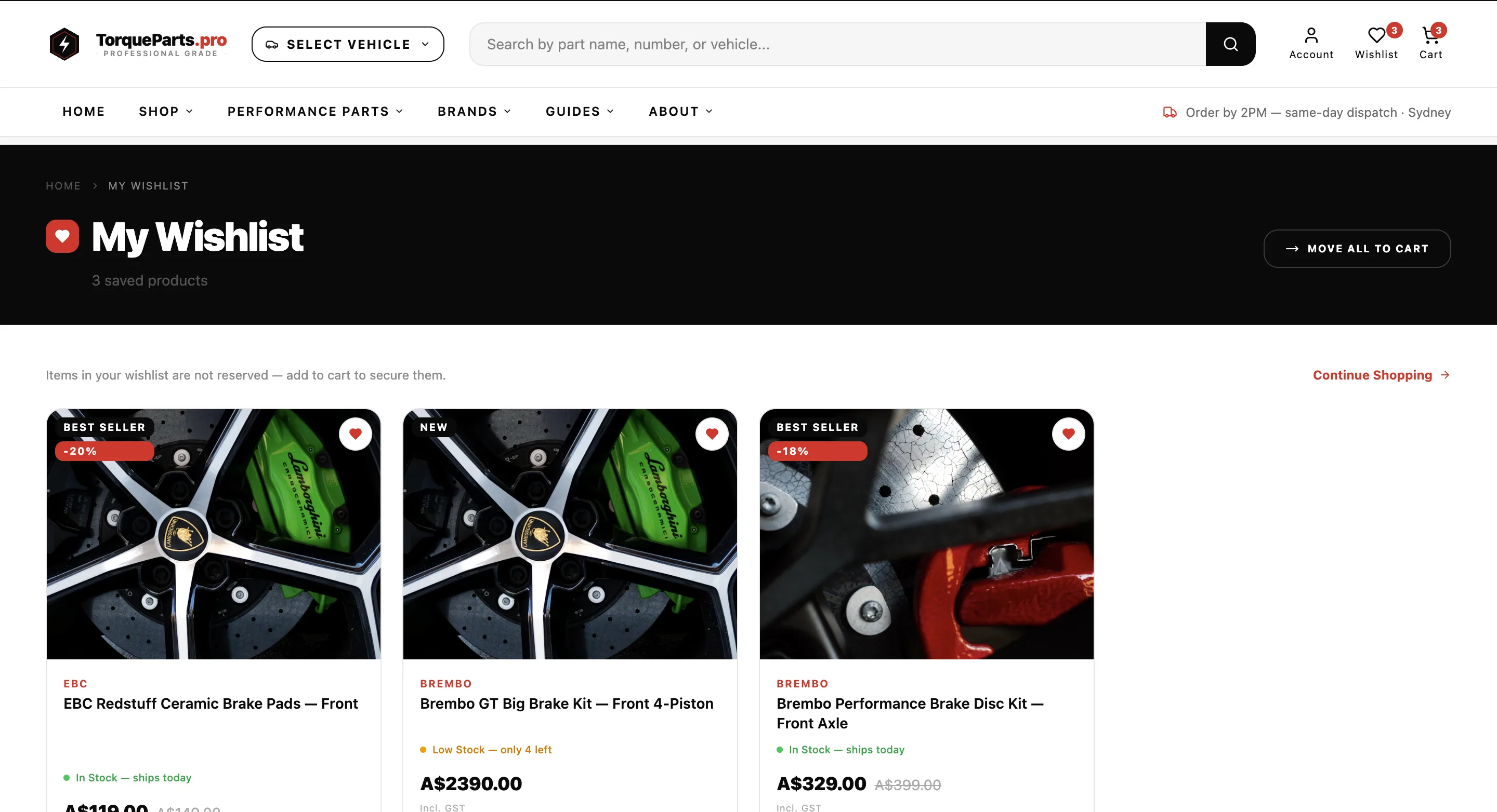 Чек-аут TorqueParts.pro