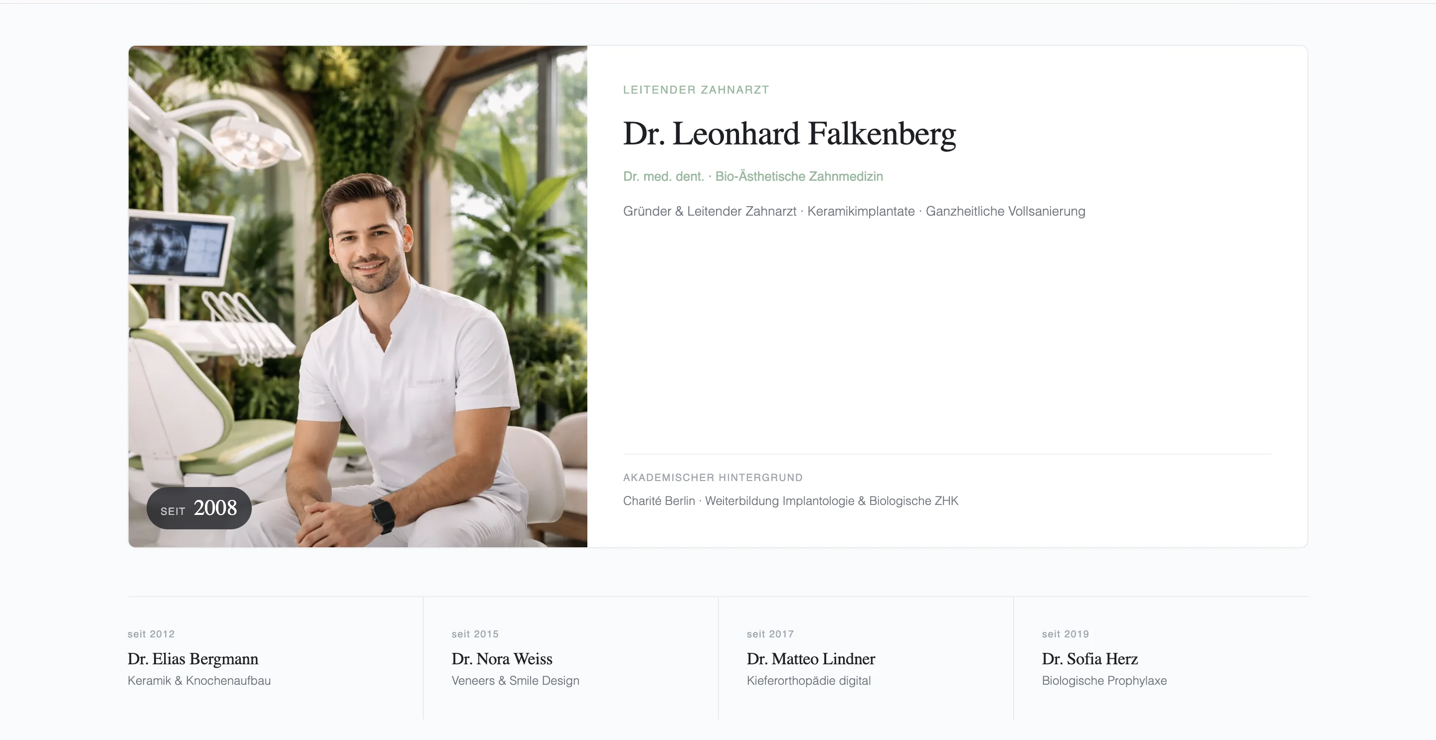 Bio-Aesthetic Dental — главная клинической платформы